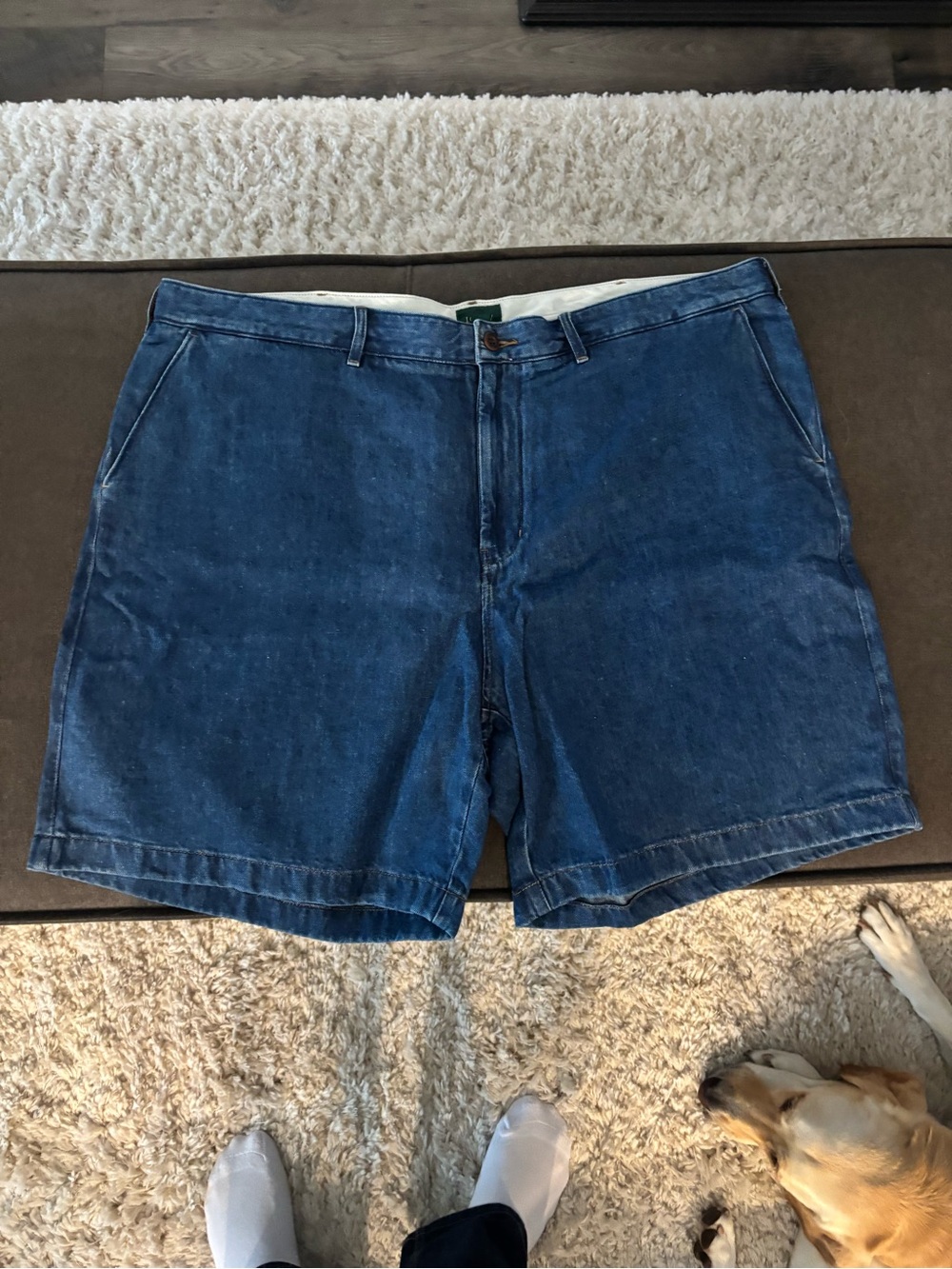 J. Crew Men's Indigo Denim Flat-Front Shorts